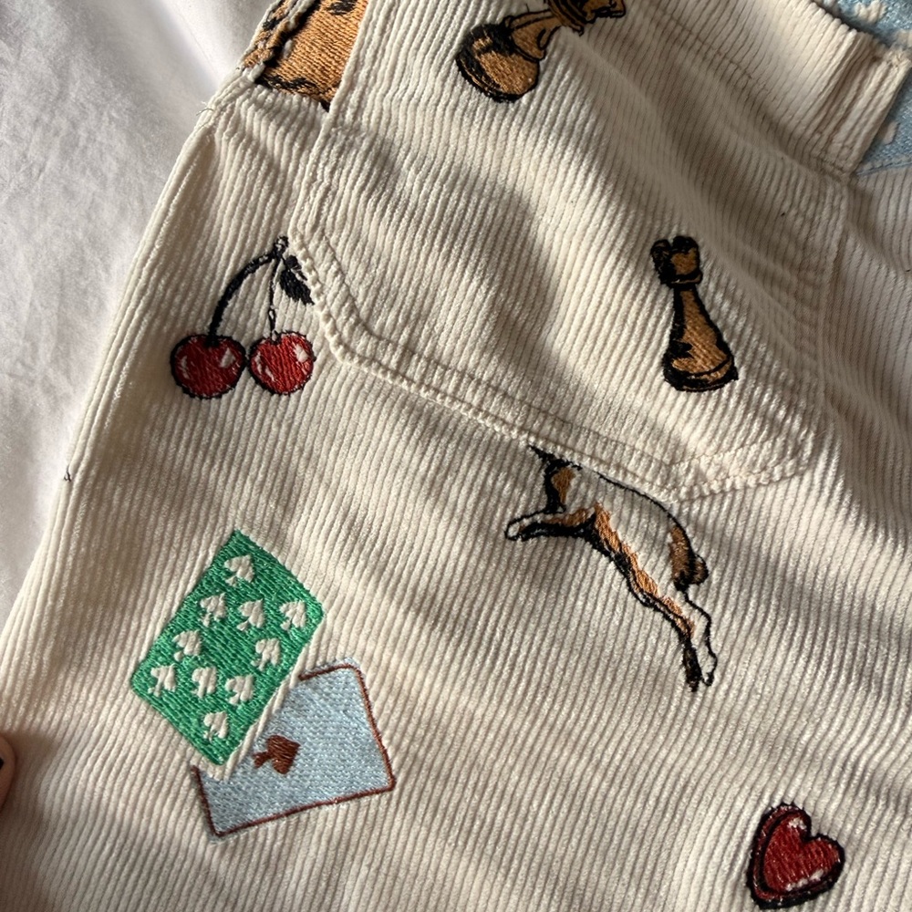 Maeve Cream Corduroy Pants - Picture 7 of 9